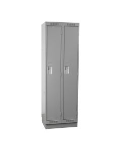 Cleanline Single Tier Locker, Bank of 2 with Recessed Base