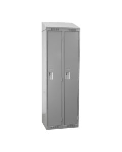 Cleanline Single Tier Locker, Bank of 2 with Sloped Top