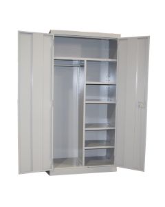 Highboy Combination Cabinet, Grey, 36"W x 18"D x 72"H