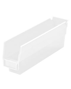 Shelf Bin, 11-5/8 x 2-3/4 x 4", Clear