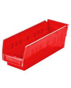 Shelf Bin, 11-5/8 x 4-1/8 x 4", Red