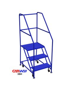 3 Step Safety Angle Rolling Ladder