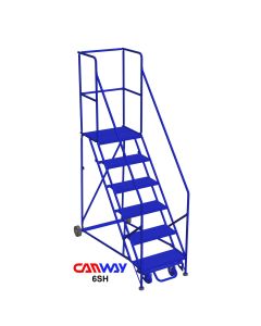 6 Step Safety Angle Rolling Ladder