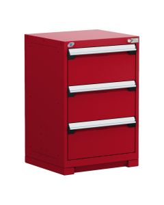 Heavy-Duty Stationary Cabinet (with Compartments), 3 Drawers (24"W X 27"D X 36"H)