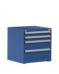 Heavy-Duty Stationary Cabinet (with Compartments), 4 Drawers (30"W X 27"D X 30"H)