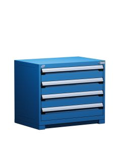 Heavy-Duty Stationary Cabinet (with Compartments), 4 Drawers (36"W X 18"D X 30"H)