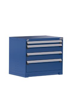 Heavy-Duty Stationary Cabinet (with Compartments), 4 Drawers (36"W X 24"D X 30"H)