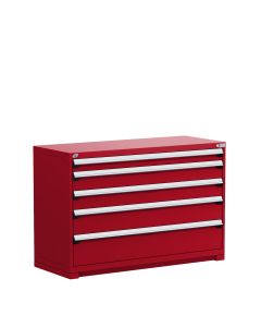 Heavy-Duty Stationary Cabinet (with Compartments), 5 Drawers (60"W X 27"D X 40"H)