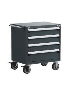 R Mobile Cabinet, with Partitions, 4 Drawers (30"W x 21"D x 37 1/2"H)