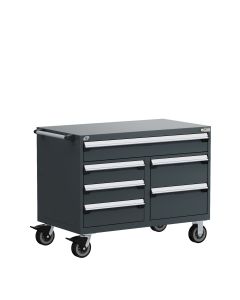 R Mobile Multi-Drawers Cabinet with Partitions 6 Drawers (48"W x 24"D x 37 1/2"H)