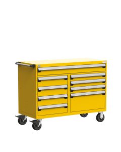 R Mobile Multi-Drawers Cabinet with Partitions 9 Drawers (54"W x 27"D x 41 1/2"H)