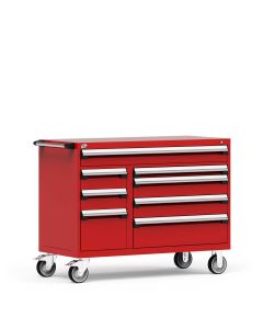 R Mobile Multi-Drawers Cabinet with Partitions 8 Drawers (54"W x 27"D x 41 1/2"H)