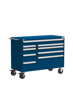 R Mobile Multi-Drawers Cabinet with Partitions 9 Drawers (54"W x 27"D x 41 1/2"H)