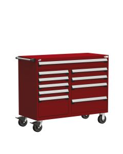 R Mobile Multi-Drawers Cabinet with Partitions 10 Drawers (54"W x 24"D x 45 1/2"H)