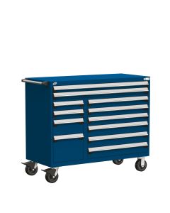 R Mobile Multi-Drawers Cabinet with Partitions 12 Drawers (54"W x 27"D x 45 1/2"H)