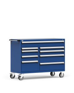 R Mobile Multi-Drawers Cabinet with Partitions 9 Drawers (60"W x 24"D x 45 1/2"H)