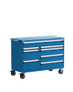 R Mobile Multi-Drawers Cabinet with Partitions 8 Drawers (60"W x 24"D x 45 1/2"H)