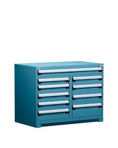 R Stationary Cabinet (Multi-Drawers), with Compartments, 10 drawers (48"W x 27"D x 36"H)