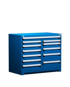 R Stationary Cabinet (Multi-Drawers), with Compartments, 12 drawers (48"W x 24"D x 40"H)