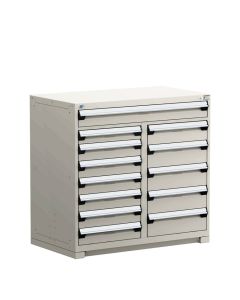 R Stationary Cabinet (Multi-Drawers), with Compartments, 13 drawers (48"W x 27"D x 46"H)