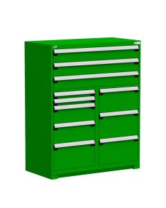 R Stationary Cabinet (Multi-Drawers), with Compartments, 11 drawers (48"W x 27"D x 60"H)