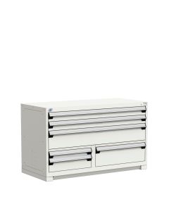 R Stationary Cabinet (Multi-Drawers), with Compartments, 6 drawers (54"W x 24"D x 32"H)