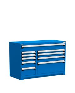 R Stationary Cabinet (Multi-Drawers), with Compartments, 10 drawers (54"W x 27"D x 36"H)