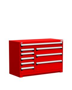 R Stationary Cabinet (Multi-Drawers), with Compartments, 9 drawers (54"W x 27"D x 36"H)