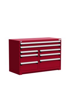 R Stationary Cabinet (Multi-Drawers), with Compartments, 8 drawers (54"W x 27"D x 36"H)