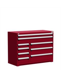 R Stationary Cabinet (Multi-Drawers), with Compartments, 9 drawers (54"W x 27"D x 40"H)