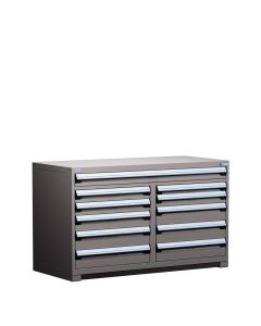 R Stationary Cabinet (Multi-Drawers), with Compartments, 11 drawers (60"W x 27"D x 36"H)