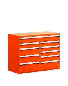 R Stationary Cabinet (Multi-Drawers), with Compartments, 10 drawers (60"W x 24"D x 46"H)