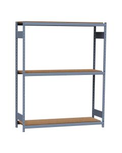 Mini-Racking, 3 Wood Shelves (60"W x 36"D x 75"H)