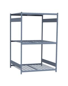 Mini-Racking, 3 Wire Shelves (48"W x 48"D x 75"H)