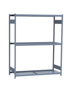 Mini-Racking, 3 Wire Shelves (60"W x 24"D x 75"H)