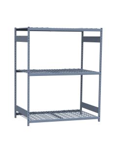 Mini-Racking, 3 Wire Shelves (60"W x 36"D x 75"H)