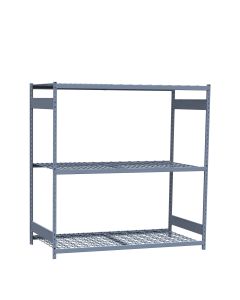 Mini-Racking, 3 Wire Shelves (72"W x 36"D x 75"H)