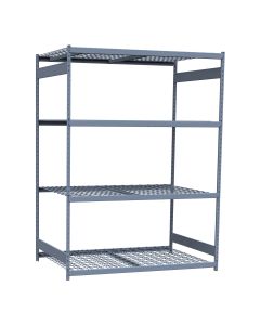 Mini-Racking, 4 HD Wire Shelves (72"W x 48"D x 99"H)