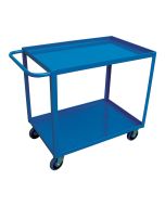 Welded Steel Shelf Truck, 2 Shelves, 18" x 24" x 35"H