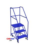 3 Step Safety Angle Rolling Ladder