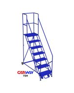 7 Step Safety Angle Rolling Ladder