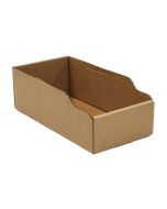 Corrugated Parts Bin 6"W x 12"D x 4-1/2"H