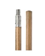 Wooden Handle with Metal Threaded Tip 54"