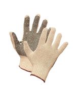 String Knit PVC Dot Palm Work Gloves, Extra Large - Pack of 12 Pairs