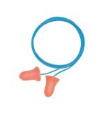 Max Corded Disposable Bell-Shape Earplugs NRR 33dB - Box of 100 Pairs
