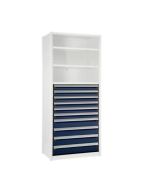 Bank of 10 Drawers - 6x 4"H, 4x 6"H (48"W x 18"D x 48"H)