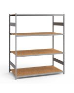 Mini-Racking, 4 Wood Shelves (72"W x 36"D x 87"H)