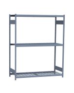 Mini-Racking, 3 Wire Shelves (60"W x 24"D x 75"H)