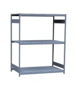 Mini-Racking, 3 Steel Shelves (60"W x 36"D x 75"H)