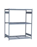 Mini-Racking, 3 Wire Shelves (60"W x 36"D x 75"H)